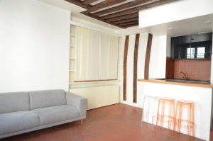 Salon appartement rue Montorgueil